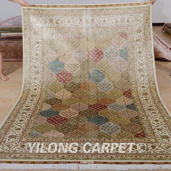 carpets yilong 5.5'x8' turkish four season rectangle silkarea handmade rug (0207)
carpets yilong 5.5'x8' turkish four season rectangle silkarea handmade rug (0207)
