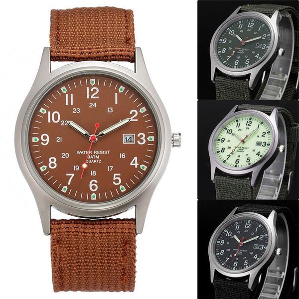 wristwatches men military watch quartz analog clock canvas wristband sports army waterproof wristwatch -mx8, Slivery;brown
wristwatches men military watch quartz analog clock canvas wristband sports army waterproof wristwatch -mx8, Slivery;brown