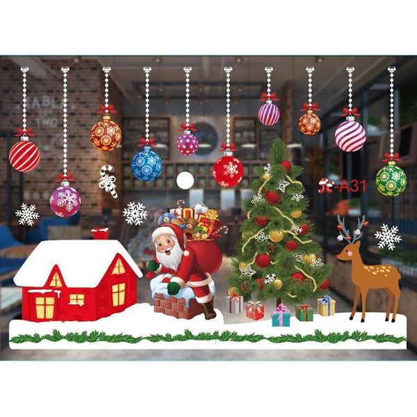 window stickers 2021 merry christmas wall xmas decorations for home glass year decals supplies
window stickers 2021 merry christmas wall xmas decorations for home glass year decals supplies