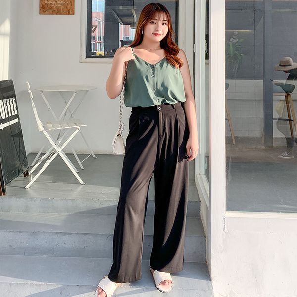 new fashion women's high waist wide leg large size slim straight pants 2132 a5b6, Black;white
new fashion women's high waist wide leg large size slim straight pants 2132 a5b6, Black;white