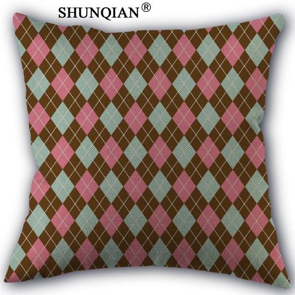 pillow case argyle pattern cotton linen pillowcase wedding decorative 45x45cm one sides for home cover a10.17
pillow case argyle pattern cotton linen pillowcase wedding decorative 45x45cm one sides for home cover a10.17
