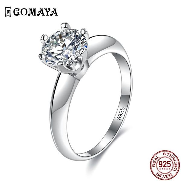 cluster rings gomaya real 925 sterling silver ring for women geometric cubic zircon female engagement jewelry give girlfriend on sale, Golden;silver
cluster rings gomaya real 925 sterling silver ring for women geometric cubic zircon female engagement jewelry give girlfriend on sale, Golden;silver