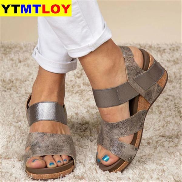 dress shoes summer women's ladies fashion round toe wedges platform casual sandals plus size wedge buckle strap sandalias, Black
dress shoes summer women's ladies fashion round toe wedges platform casual sandals plus size wedge buckle strap sandalias, Black