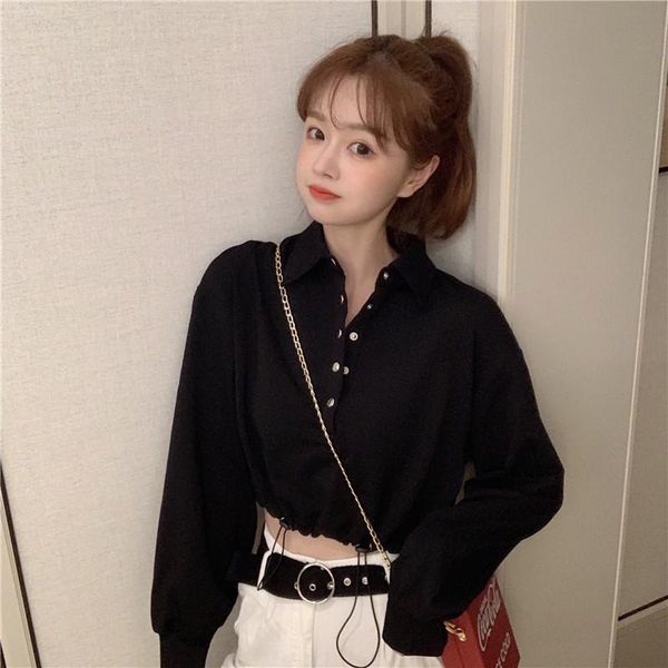 women's hoodies & sweatshirts clothing spring autumn long sleeve turn-down collar casual crop fashion brand high quality, Black
women's hoodies & sweatshirts clothing spring autumn long sleeve turn-down collar casual crop fashion brand high quality, Black