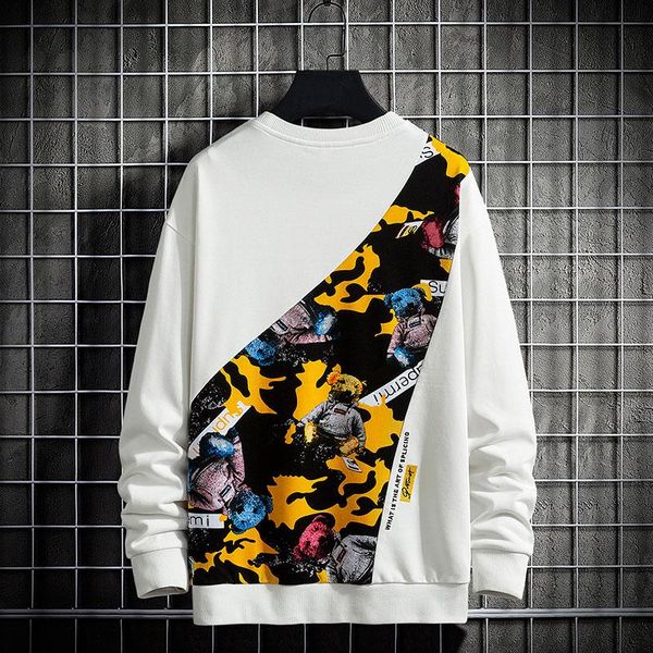 men's hoodies & sweatshirts 2021 hoodie autumn sweatshirt fashion brand korean style personality line print loose men, Black
men's hoodies & sweatshirts 2021 hoodie autumn sweatshirt fashion brand korean style personality line print loose men, Black