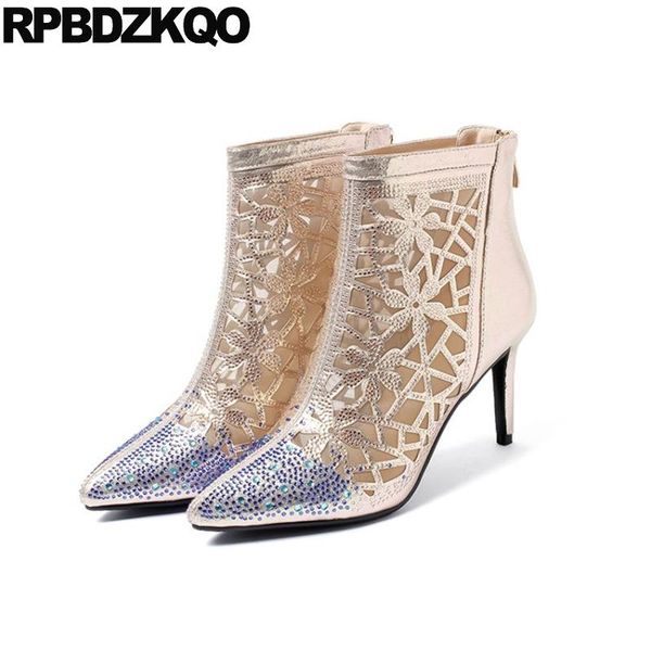 boots stiletto booties designer shoes women luxury 2021 ankle pointed toe rhinestone high heel mesh gold diamond summer sandals, Black
boots stiletto booties designer shoes women luxury 2021 ankle pointed toe rhinestone high heel mesh gold diamond summer sandals, Black