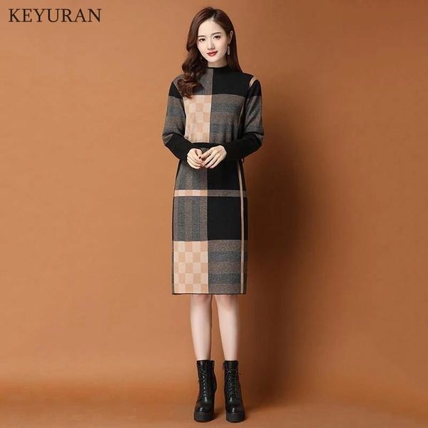 casual dresses turtleneck pullover sweater dress for women autumn winter 2021 plaid patchwork bottom knee-length knitting female vestidos, Black;gray
casual dresses turtleneck pullover sweater dress for women autumn winter 2021 plaid patchwork bottom knee-length knitting female vestidos, Black;gray