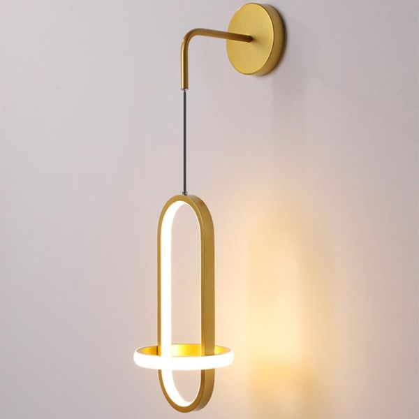 wall lamp nordic simple art long ring metal led light for bathroom living room decoration bedroom modern decor ac 90-260v
wall lamp nordic simple art long ring metal led light for bathroom living room decoration bedroom modern decor ac 90-260v