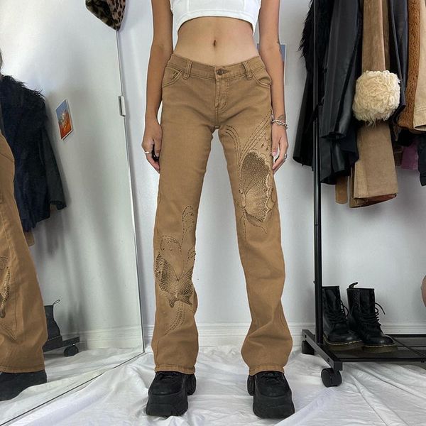 women's jeans y2k woman fairy grunge butterfly print low waist denim pants harajuku vintage 90s aesthetic pantalones vaqueros mujer, Blue
women's jeans y2k woman fairy grunge butterfly print low waist denim pants harajuku vintage 90s aesthetic pantalones vaqueros mujer, Blue