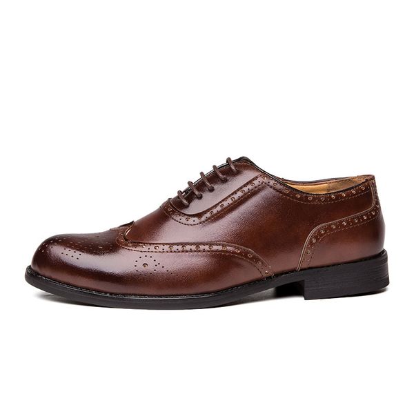 464748 size new plus size leather shoes mens foreign trade fashion brogue leather shoes mens trendy casual brogue mens shoes 2021, Black
464748 size new plus size leather shoes mens foreign trade fashion brogue leather shoes mens trendy casual brogue mens shoes 2021, Black