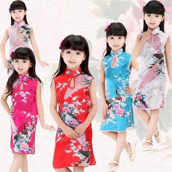 baby girl peacock cheongsam wedding dresses chinese qipao princess silk blend floral pattern summer style clothes, Red;yellow
baby girl peacock cheongsam wedding dresses chinese qipao princess silk blend floral pattern summer style clothes, Red;yellow