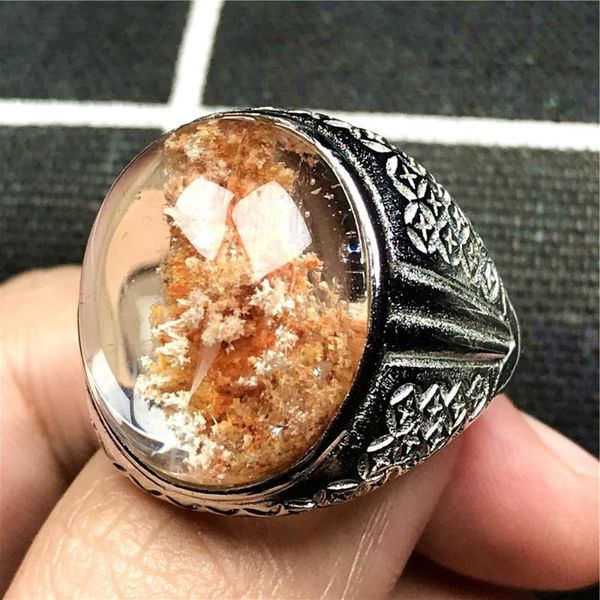 cluster rings natural colorful phantom quartz ring for man crystal silver oval 22x19mm beads fashion jewelry adjustable finger, Golden;silver
cluster rings natural colorful phantom quartz ring for man crystal silver oval 22x19mm beads fashion jewelry adjustable finger, Golden;silver