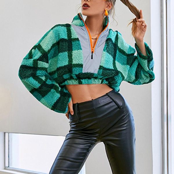 women's jackets slim long sleeve stand collar jacket short western casual plaid fall patchwork zipper single, Black;brown
women's jackets slim long sleeve stand collar jacket short western casual plaid fall patchwork zipper single, Black;brown