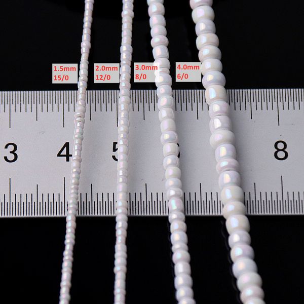 white series czech glass seedbeads multi size 1.5mm 2mm 3mm 4mm round spacer beads for diy jewelry making garments accessories
white series czech glass seedbeads multi size 1.5mm 2mm 3mm 4mm round spacer beads for diy jewelry making garments accessories
