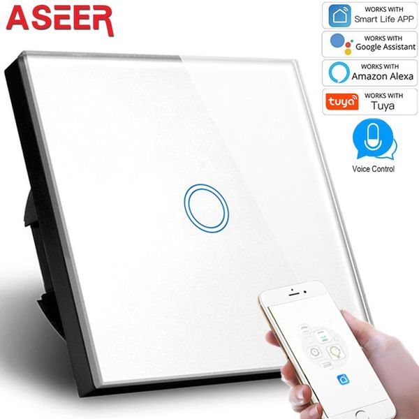 smart home control aseer,smart eu standard 1gang wifi touch switch 1000w, white crystal glass panel,compatible alexa google assistant
smart home control aseer,smart eu standard 1gang wifi touch switch 1000w, white crystal glass panel,compatible alexa google assistant