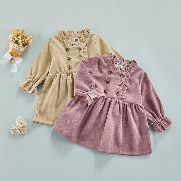girl's dresses baby girls autumn dress, corduroy solid color ruffled-neck long sleeve casual skirt for toddlers, 0-24 months, beige/pur, Red;yellow
girl's dresses baby girls autumn dress, corduroy solid color ruffled-neck long sleeve casual skirt for toddlers, 0-24 months, beige/pur, Red;yellow