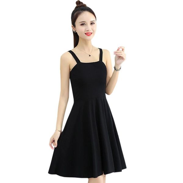 casual dresses sleeveless dress tide summer women slash neck spaghetti strap a-line cotton zippers temperament mini, Black;gray
casual dresses sleeveless dress tide summer women slash neck spaghetti strap a-line cotton zippers temperament mini, Black;gray
