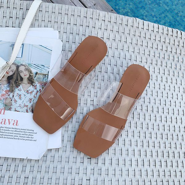 summer crystal geometric heel women slippers shoes transparent pvc sandals square toe ball heel slide sandalias mujer 2020 iol9, Black;white
summer crystal geometric heel women slippers shoes transparent pvc sandals square toe ball heel slide sandalias mujer 2020 iol9, Black;white