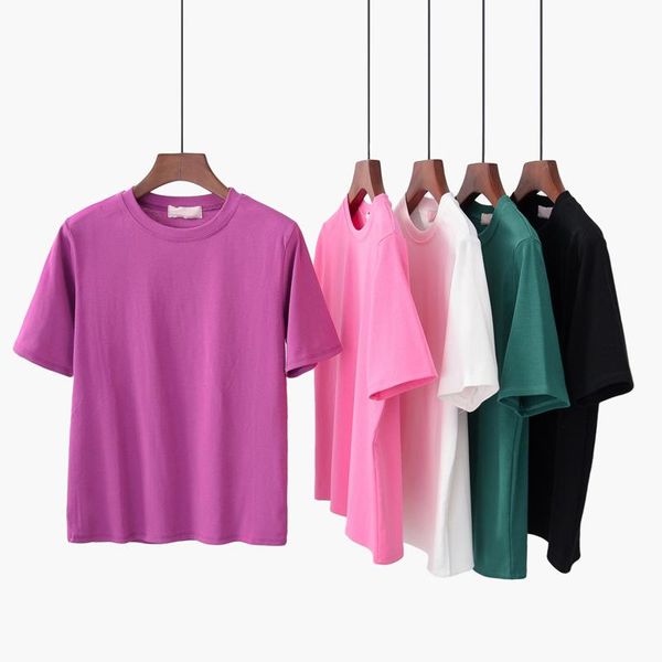 2021 summer cotton t shirt women loose style solid tee shirt female short sleeve tees o-neck t-shirt women 5 colors, White
2021 summer cotton t shirt women loose style solid tee shirt female short sleeve tees o-neck t-shirt women 5 colors, White