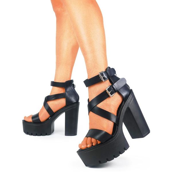 sandals 2021 brand gothic style thick platform square high heels cross strap party lady summer women shoes female big size 42, Black
sandals 2021 brand gothic style thick platform square high heels cross strap party lady summer women shoes female big size 42, Black