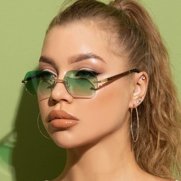 outdoor eyewear fashion rimless polygonal sunglasses female gradient color trendy wood grain legs glasses gafas de sol para mujer
outdoor eyewear fashion rimless polygonal sunglasses female gradient color trendy wood grain legs glasses gafas de sol para mujer