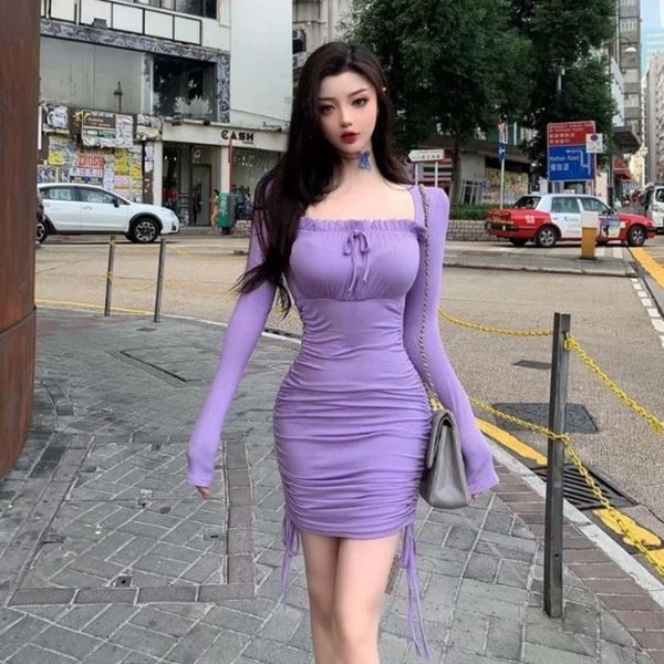 casual dresses womengaga korean fashion square neck long sleeve skinny package hip dress ruched detail now side drawstring 3jv4, Black;gray
casual dresses womengaga korean fashion square neck long sleeve skinny package hip dress ruched detail now side drawstring 3jv4, Black;gray
