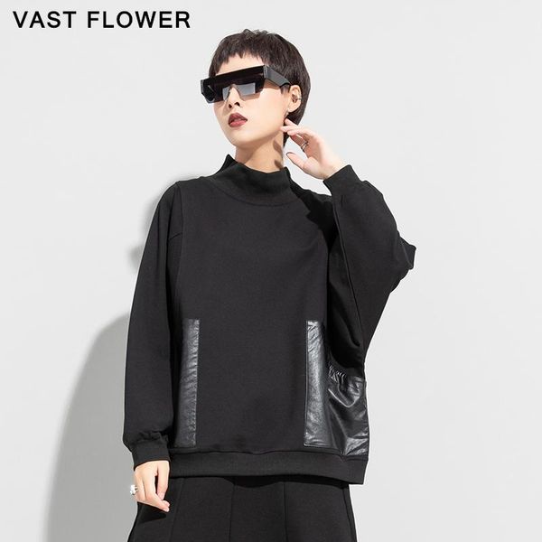 women's hoodies & sweatshirts black patchwork pockets sweatshirt women loose casual stand collar long sleeve pullover clothes fashion s
women's hoodies & sweatshirts black patchwork pockets sweatshirt women loose casual stand collar long sleeve pullover clothes fashion s