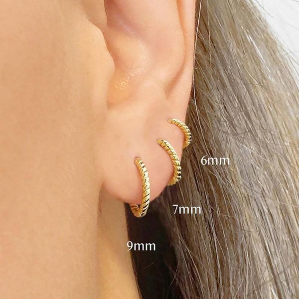 hoop & huggie 925 sterling silver minimalist twist hoops earring for women daily personality accessories pendientes small earrings jewelry, Golden;silver
hoop & huggie 925 sterling silver minimalist twist hoops earring for women daily personality accessories pendientes small earrings jewelry, Golden;silver