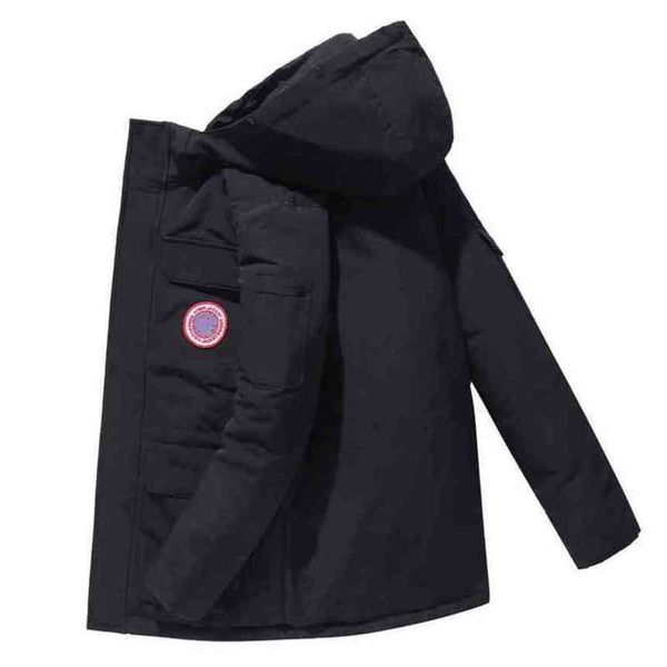 Fashion Down Jacket Men's Couple Women's Stand Collar Canadian Goode Map Table Thickened Warm Live Goose In Winter, Black
Fashion Down Jacket Men's Couple Women's Stand Collar Canadian Goode Map Table Thickened Warm Live Goose In Winter, Black