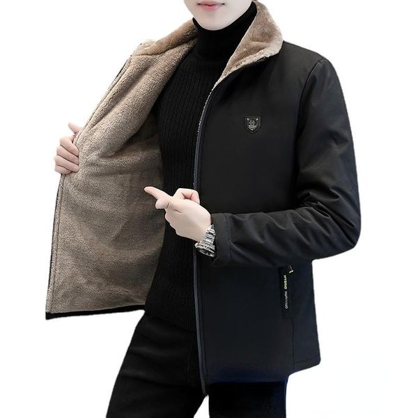 men's jackets lambswool man coat stand-up collar winter cotton padded autumn 2021 thickened 21 coats clothing jacket, Black;brown
men's jackets lambswool man coat stand-up collar winter cotton padded autumn 2021 thickened 21 coats clothing jacket, Black;brown
