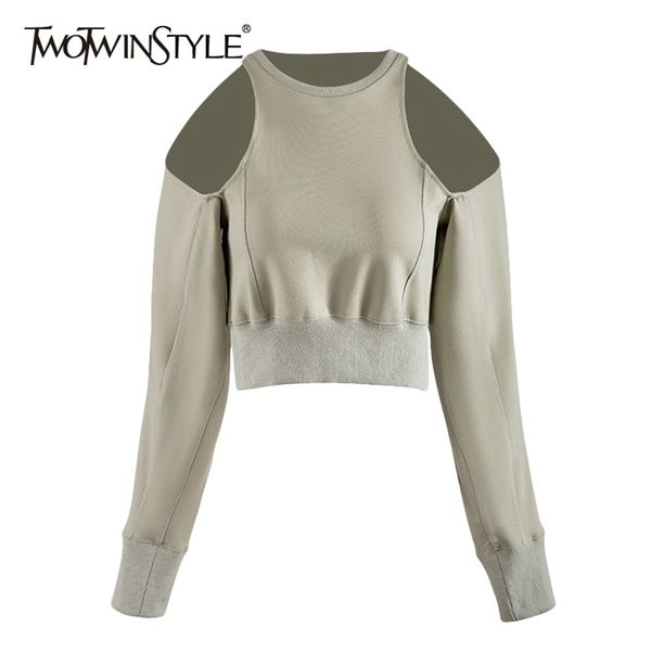 twotwinstyle vintage hollow out women sweatshirt o neck lantern long sleeve tunic sweatshirts female fashion clothes tide 201126, Black
twotwinstyle vintage hollow out women sweatshirt o neck lantern long sleeve tunic sweatshirts female fashion clothes tide 201126, Black