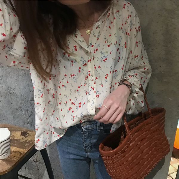 new 2021 print-floral vintage feminine elegant chic casual fashion sweet all-match shirts spring chiffon blouse t9ec, White
new 2021 print-floral vintage feminine elegant chic casual fashion sweet all-match shirts spring chiffon blouse t9ec, White