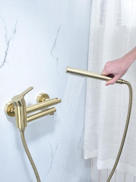 bathroom shower sets bathtub faucet solid brass & cold mixer tap wall mounted bath black/brushed gold rotating nozzle
bathroom shower sets bathtub faucet solid brass & cold mixer tap wall mounted bath black/brushed gold rotating nozzle