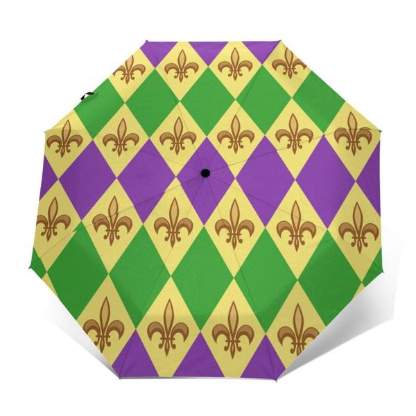 umbrellas automatic umbrella rain women three-folding mardi gras fleur de liz windproof female waterproof parasol
umbrellas automatic umbrella rain women three-folding mardi gras fleur de liz windproof female waterproof parasol