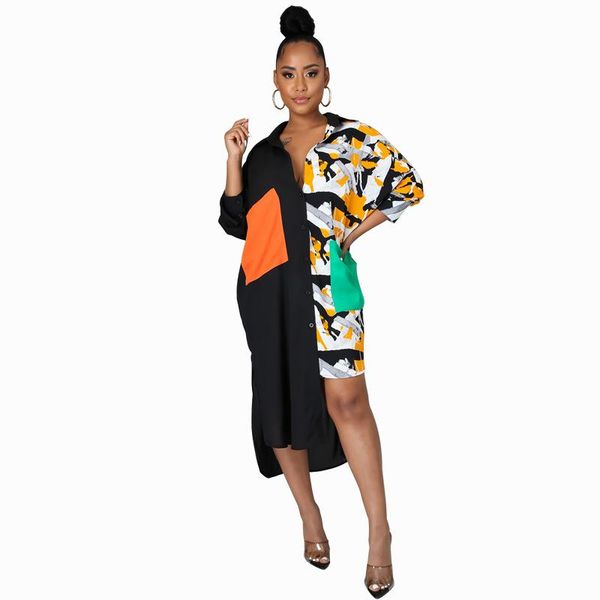 casual dresses 2021 summer women long sleeve printing single breasted leopard regular asymmetrical dress woman, Black;gray
casual dresses 2021 summer women long sleeve printing single breasted leopard regular asymmetrical dress woman, Black;gray