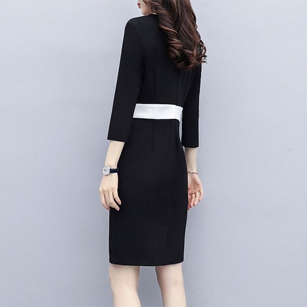 black autumn blank office shirt female 2021 intelligent carving plus size l-5xl 3/4 sleeve graduation bodycon dress 75ss, White
black autumn blank office shirt female 2021 intelligent carving plus size l-5xl 3/4 sleeve graduation bodycon dress 75ss, White