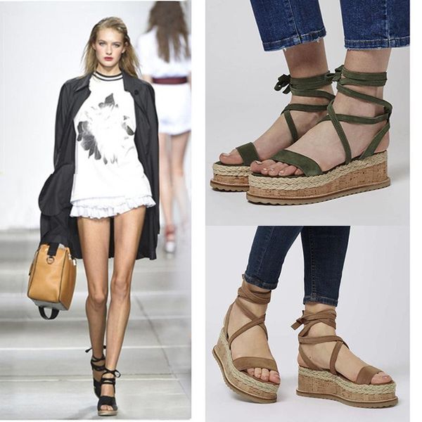 europe and america 2021 new summer open toe rope slope heel sandals women's roman cross strap women's large, Black
europe and america 2021 new summer open toe rope slope heel sandals women's roman cross strap women's large, Black