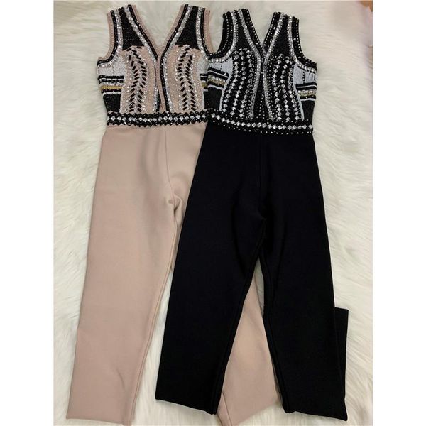 women's jumpsuits & rompers sell black khaki sleeveless manutal beading sheath rayon bandage jumpsuit full length evening party, Black;white
women's jumpsuits & rompers sell black khaki sleeveless manutal beading sheath rayon bandage jumpsuit full length evening party, Black;white