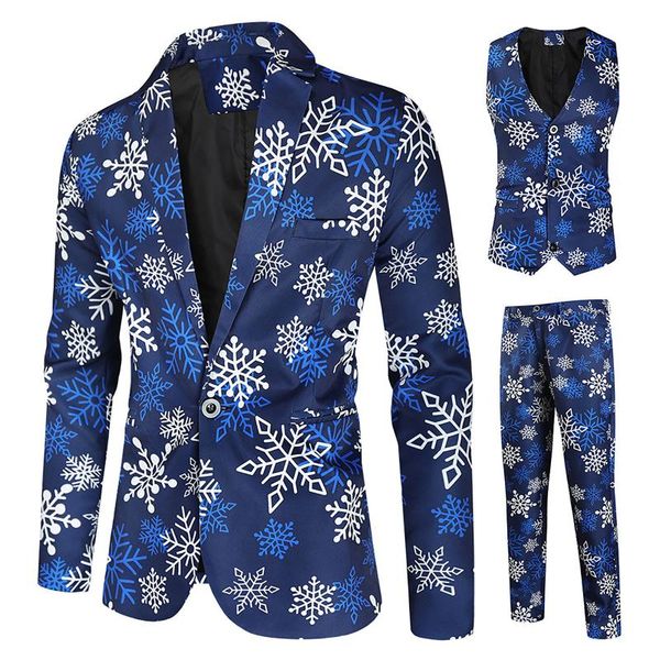 men's suits & blazers mens christmas print suit male 3-piece slim with button business party jacket vest pants 3pcs set costume homme, White;black
men's suits & blazers mens christmas print suit male 3-piece slim with button business party jacket vest pants 3pcs set costume homme, White;black