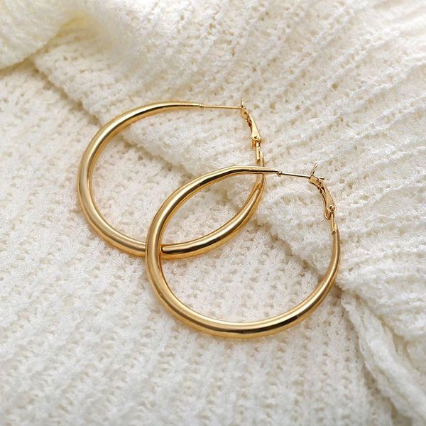 hoop & huggie 2021 trendy punk hip hop earrings smooth large circle for women statement jewelry simple and stylish, Golden;silver
hoop & huggie 2021 trendy punk hip hop earrings smooth large circle for women statement jewelry simple and stylish, Golden;silver