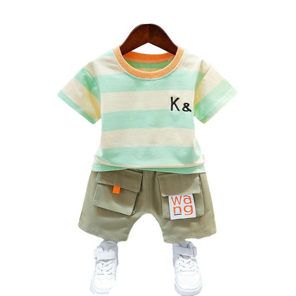 baby boy clothes set 2021 summer new childrens striped t-shirt + shorts cotton clothing boys tracksuit children baby clothes, White
baby boy clothes set 2021 summer new childrens striped t-shirt + shorts cotton clothing boys tracksuit children baby clothes, White