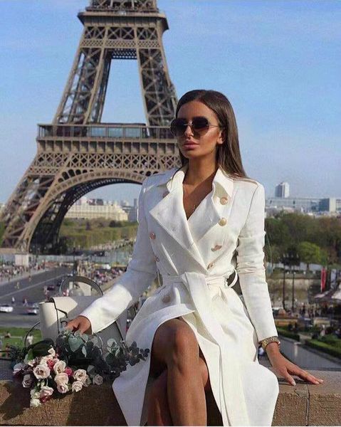 2021 new spring / autumn fashion women long trench pure color dust urn-down collar slim double-breasted wind coat wihe, Tan;black
2021 new spring / autumn fashion women long trench pure color dust urn-down collar slim double-breasted wind coat wihe, Tan;black