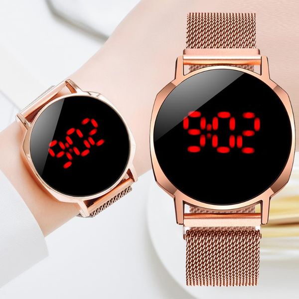 wristwatches luxury digital led watch for women rose gold magnet dress ladies quartz female clock drop, Slivery;brown
wristwatches luxury digital led watch for women rose gold magnet dress ladies quartz female clock drop, Slivery;brown