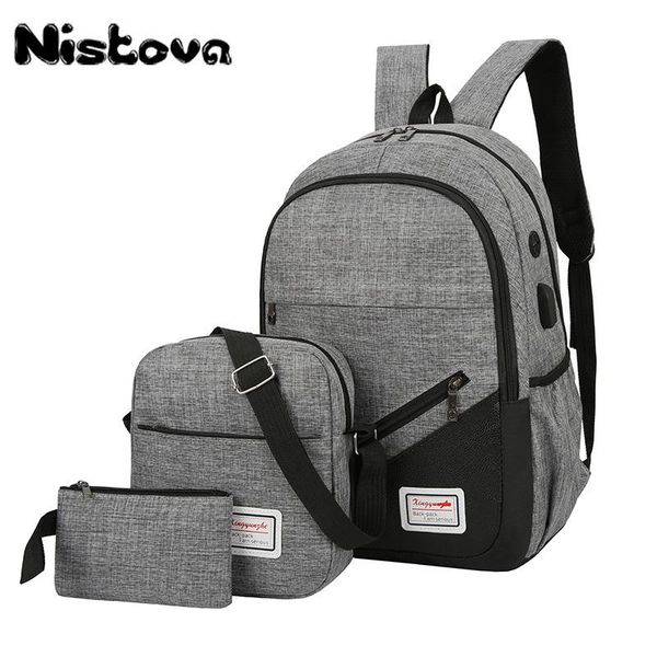 backpack men's usb charging nistova multifunctional lapschool bag womens travel set pack 3 piece casual fashion
backpack men's usb charging nistova multifunctional lapschool bag womens travel set pack 3 piece casual fashion