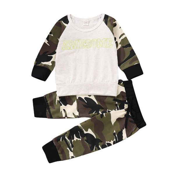 clothing sets 0-24m child baby male boutique suit long-sleeved trousers camouflage letters casual two-piece, White
clothing sets 0-24m child baby male boutique suit long-sleeved trousers camouflage letters casual two-piece, White