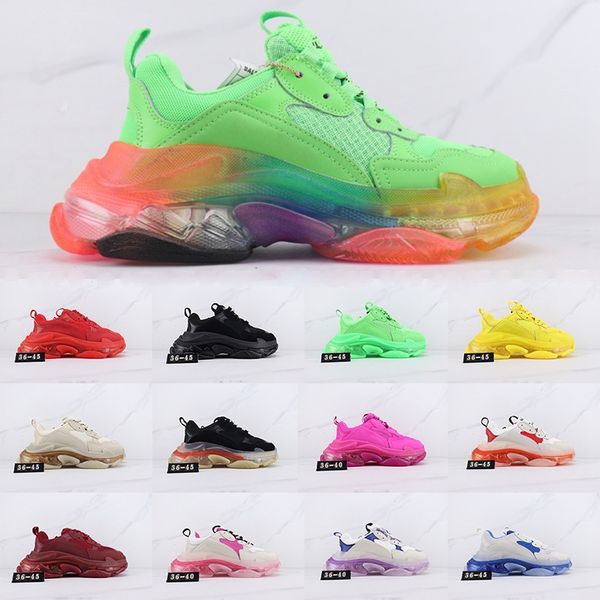 pink multicolor neon yellow triple s casual shoes rainbow clear sole trainers triple-s size us4-11 mens womens luxury dad platform designer, Black
pink multicolor neon yellow triple s casual shoes rainbow clear sole trainers triple-s size us4-11 mens womens luxury dad platform designer, Black