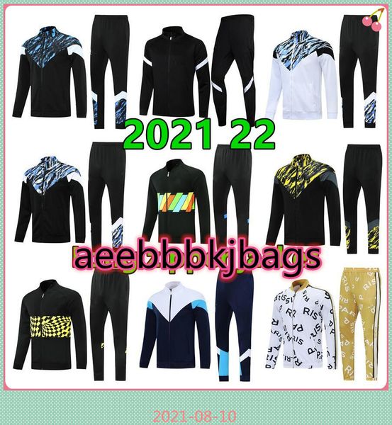 2021 22 men soccer tracksuit survetement de football training suit sportswear 2022 long full zipper jacket tracksuits set, Black
2021 22 men soccer tracksuit survetement de football training suit sportswear 2022 long full zipper jacket tracksuits set, Black