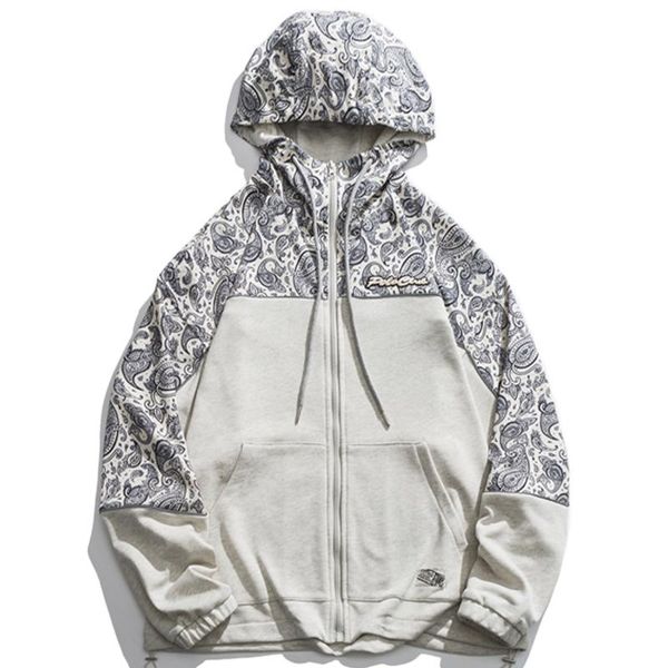 men's hoodies & sweatshirts lacible men harajuku streetwear hooded zipper jacket hip hop bandana patchwork sweatshirt cotton loose ou, Black
men's hoodies & sweatshirts lacible men harajuku streetwear hooded zipper jacket hip hop bandana patchwork sweatshirt cotton loose ou, Black