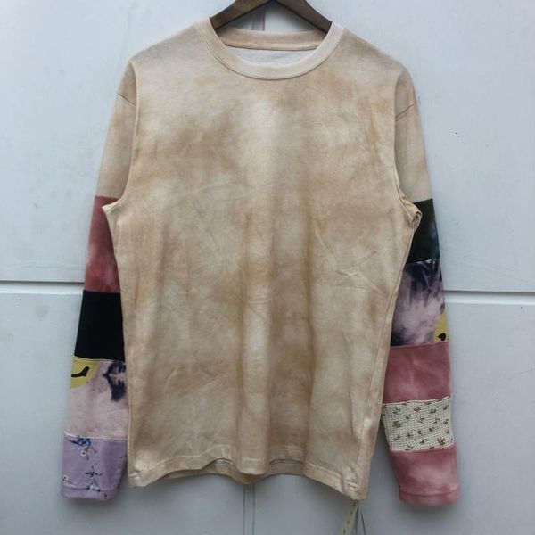 men's t-shirts men women 1:1 quality long sleeve t-shirt tee tie dye patchwork kapital, White;black
men's t-shirts men women 1:1 quality long sleeve t-shirt tee tie dye patchwork kapital, White;black