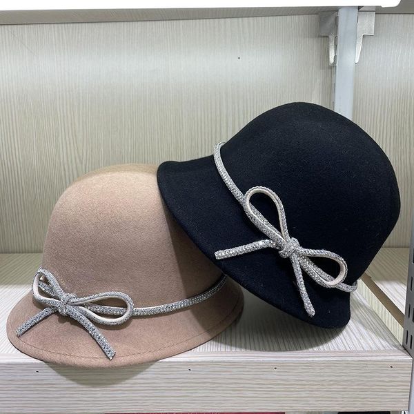 stingy brim hats 2021 winter french style bucket hat fashion bowknot warm fisherman women's front big back small australian wool, Blue;gray
stingy brim hats 2021 winter french style bucket hat fashion bowknot warm fisherman women's front big back small australian wool, Blue;gray